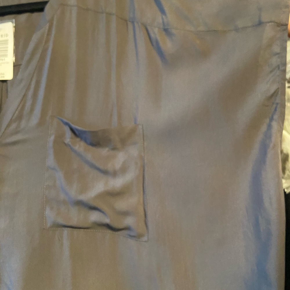 NWT Torrid Harper Dolman Blouse | Size 2X (18/20) Deep Gray Button Front - Picture 4 of 6